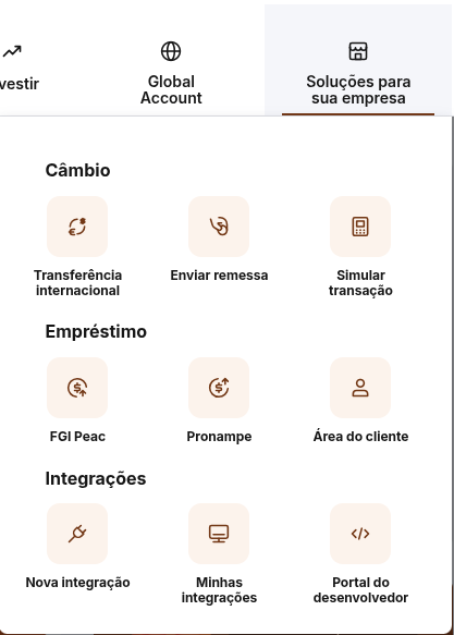 Criando integração no Inter